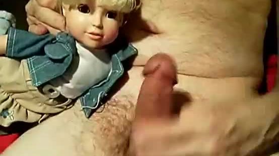 Pervert fucks doll