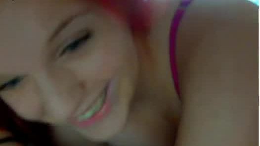 Redhead webcam cutie teases